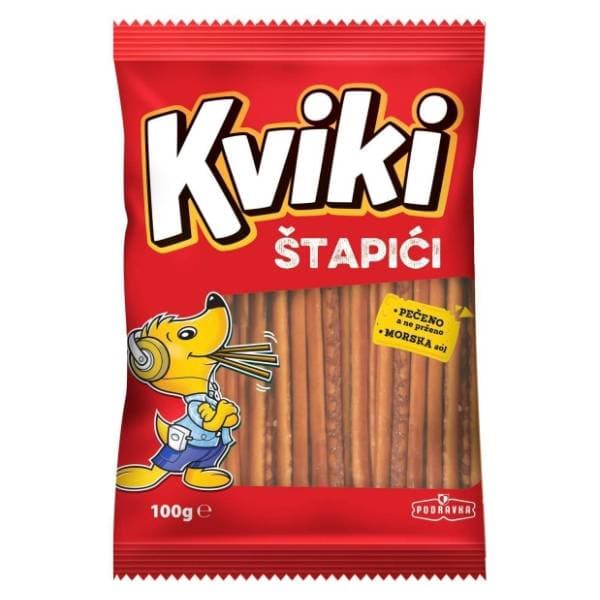 PODRAVKA Kviki štapići 100g 0