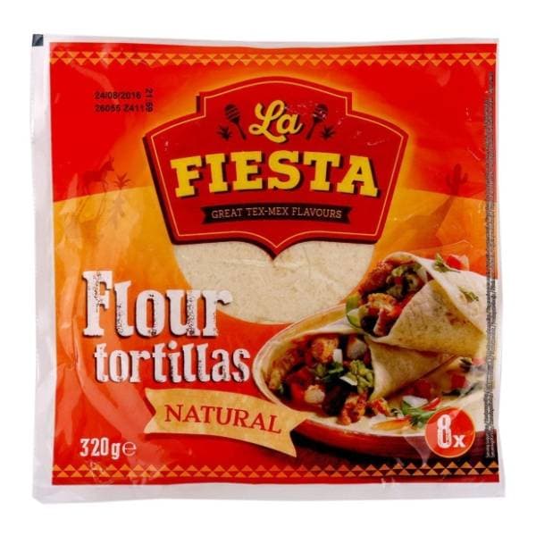 LA FIESTA Flour tortilje 8x20cm 320g 0