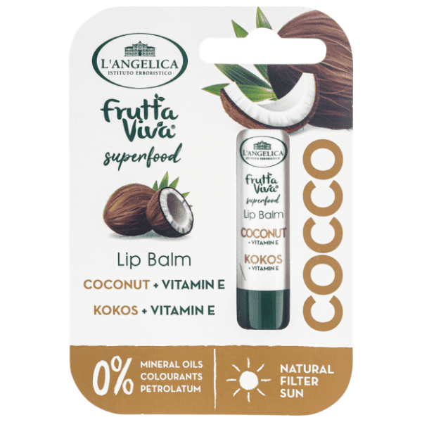 L'ANGELICA Kokos i vitamin E balzam za usne 4,8g 0