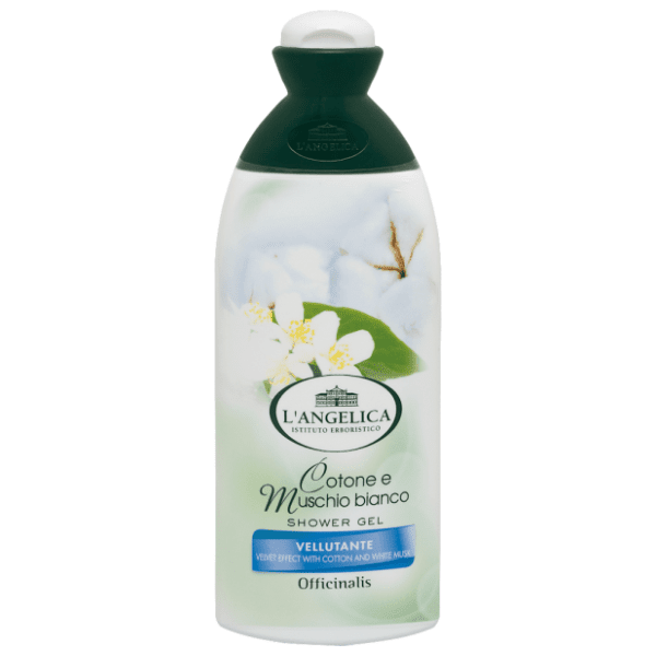 L'ANGELICA Officinalis gel za tuširanje pamuk i bijeli mošus 250ml 0