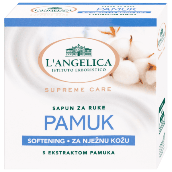 L'ANGELICA Pamuk softening sapun 100g 0