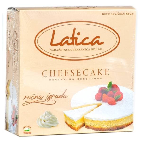 LATICA Cheesecake torta 650g 0