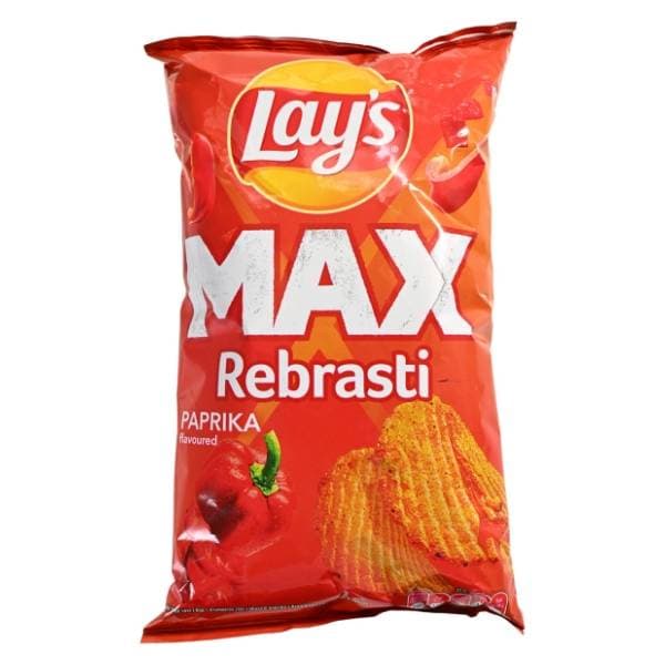 LAYS Max čips rebrasti paprika 130g 0