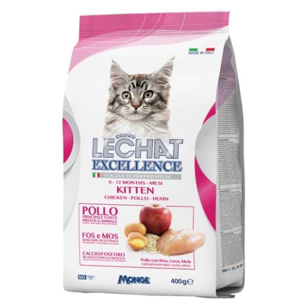LECHAT Excellence kitten hrana za mlade mačke piletina 400g 0