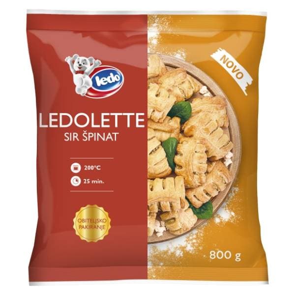 LEDO Ledolette sir špinat 800g 0