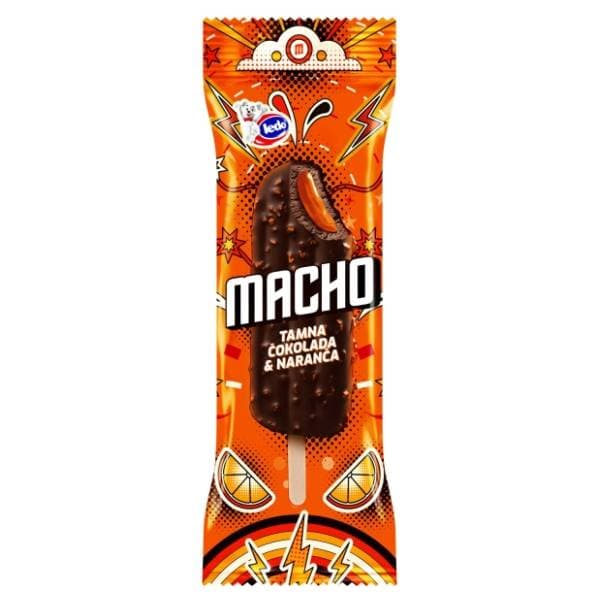 LEDO Macho tamna čokolada i naranča sladoled štapić 75ml 0