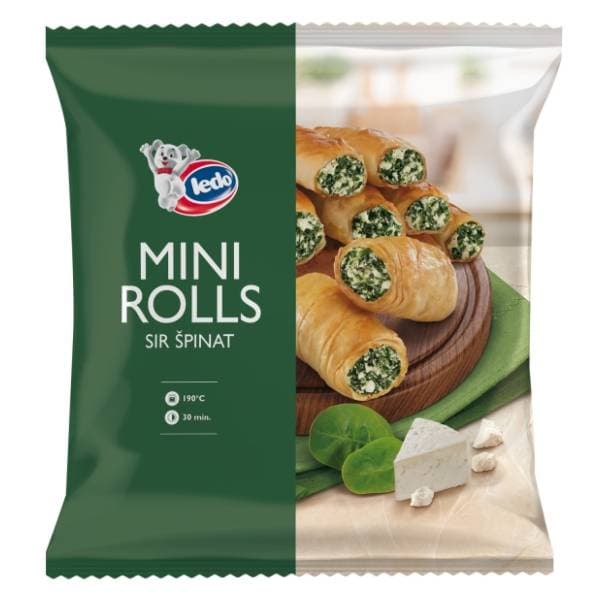 LEDO Mini rolls špinat sir 500g 0