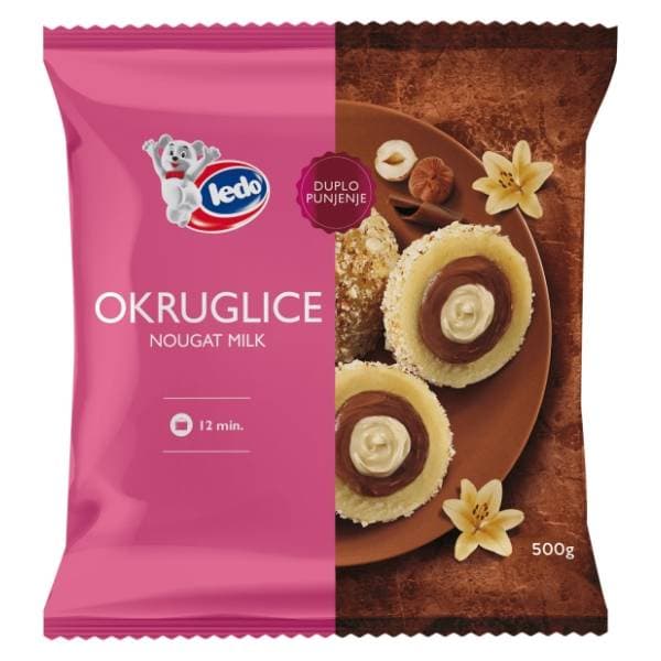 LEDO okruglice nougat milk 500g 0