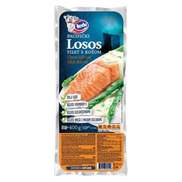 LEDO Pacifički losos filet s kožom 400g 0