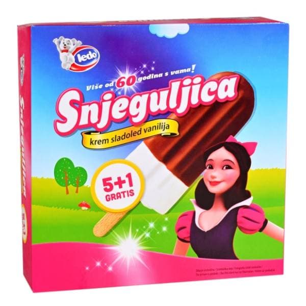 LEDO Snjeguljica vanilija sladoled multipack 6x65ml 0