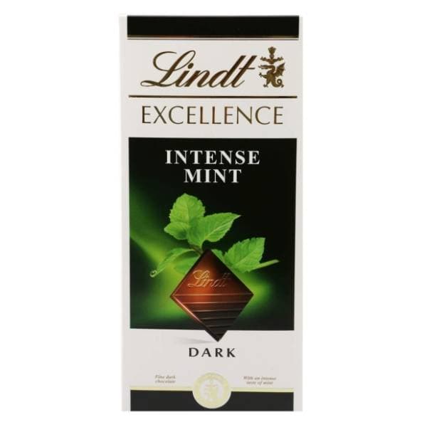 LINDT tamna čokolada Excellence intese mint 100g 0