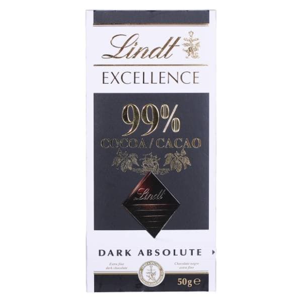 LINDT tamna čokolada Excellence dark 99% cacao 50g 0