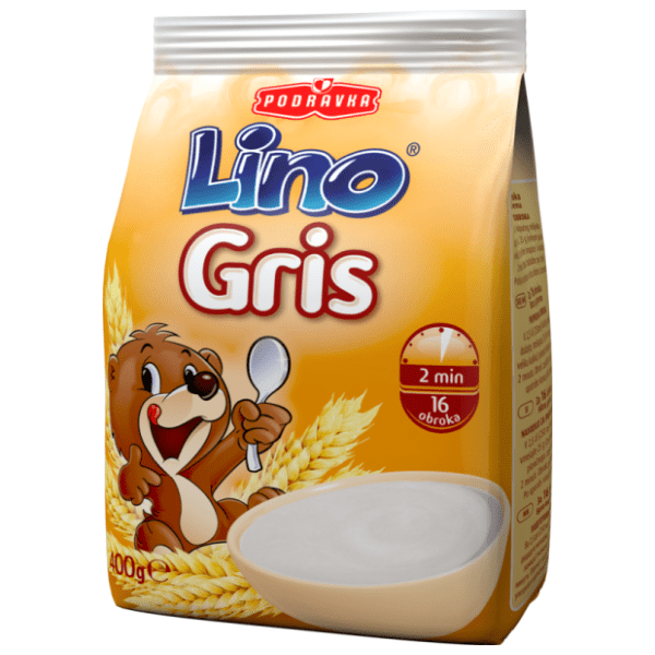 LINO Gris pšenična krupica 400g 0