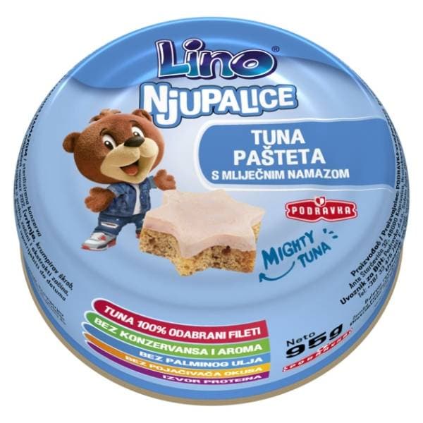 LINO Njupalice Tuna Cream pašteta 95g 0