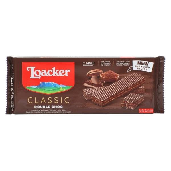 LOACKER Classic vafli double choc 175g 0