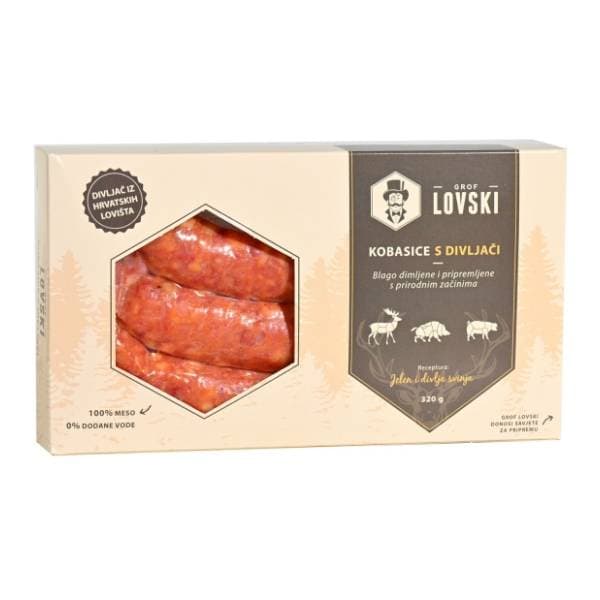 LOVSKI kobasice s divljači 320g 0