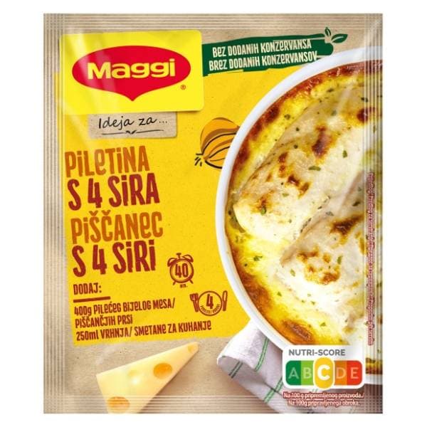 MAGGI mješavina začina piletina 4 vrste sira 32g 0