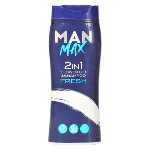 MAN MAX 2u1 Fresh gel za tuširanje i šampon 300ml 0