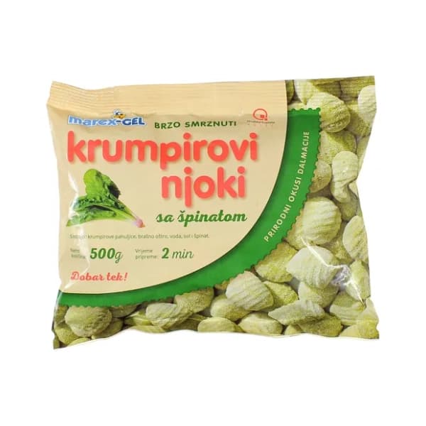 MAREX GEL njoki s špinatom 500g 0