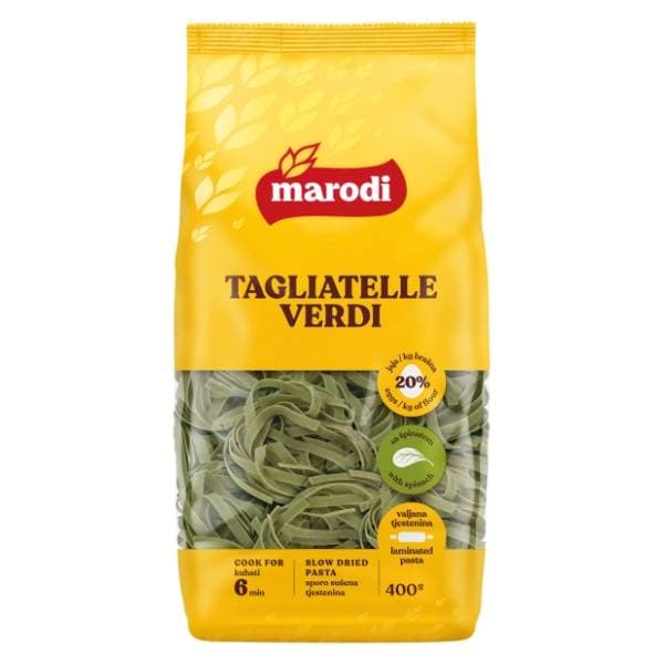 MARODI Tagliatelle verdi tjestenina 400g 0
