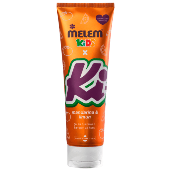 MELEM Kids x KiKi kupka i šampon mandarina i limun 260ml 0