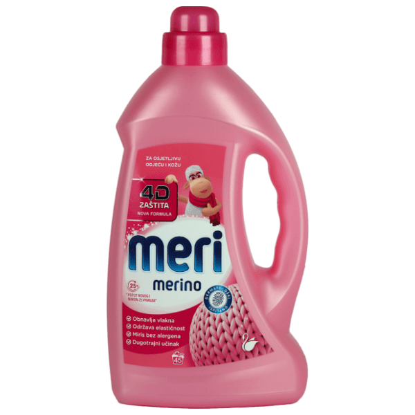 MERI MERINO Sensitive tekući deterdžent 45 pranja (2,7l) 0