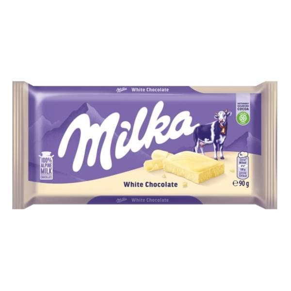 MILKA čokolada white 90g 0