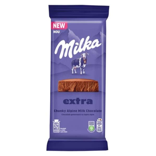 MILKA Extra chunky čokolada alpine milk 190g 0
