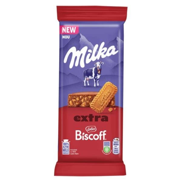 MILKA Extra lotus čokolada biscoff 190g 0