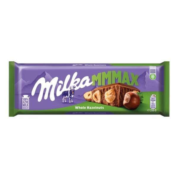 MILKA Mmmax čokolada cijeli lešnjak 250g 0