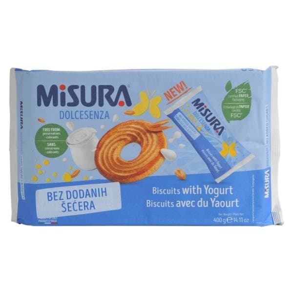 MISURA DolceSenza keksi zob i jogurt 400g 0
