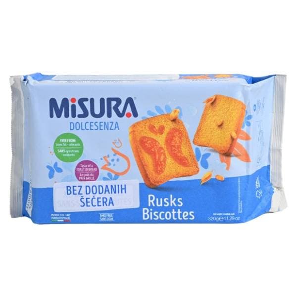 MISURA dvopek bez dodanog šećera 320g 0