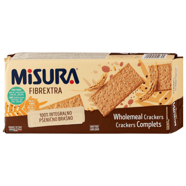 MISURA Fibrextra integralni krekeri 385g 0
