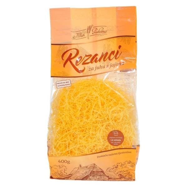 MLIN PUKANIĆ rezanci za juhu s jajima 400g 0