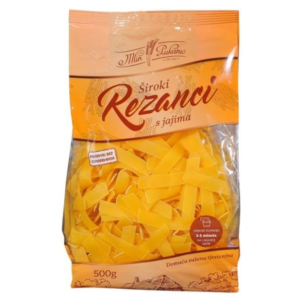 MLIN PUKANIĆ široki rezanci s jajima 500g 0