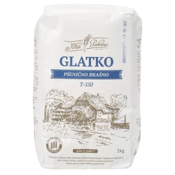 MLIN PUKANIĆ T-550 glatko pšenično brašno 1kg 0