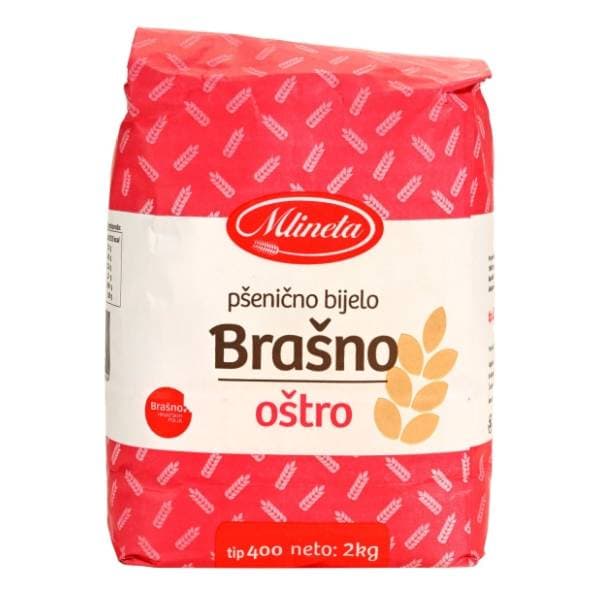 MLINETA T-400 oštro pšenično bijelo brašno 2kg 0