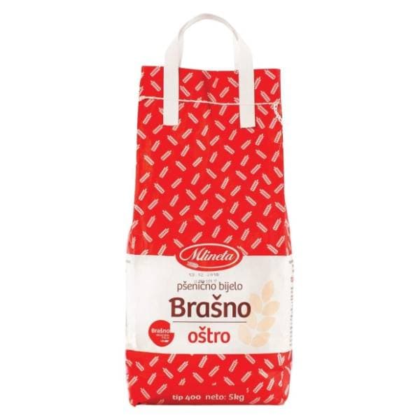 MLINETA T-400 oštro pšenično bijelo brašno 5kg 0