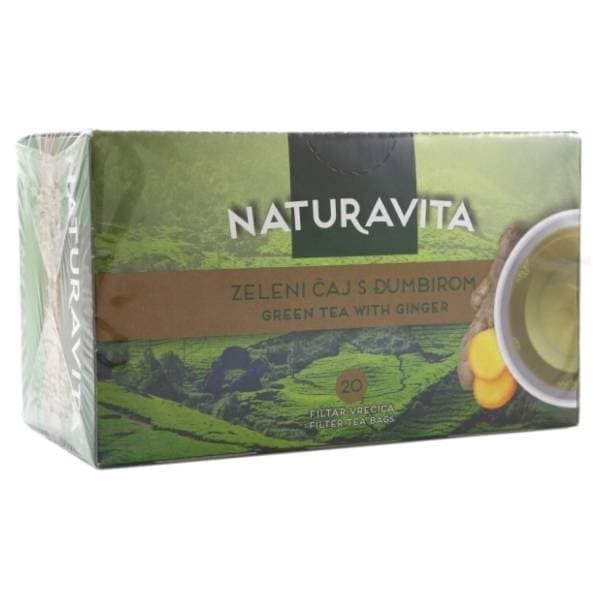 NATURAVITA zeleni čaj s đumbirom 40g 0