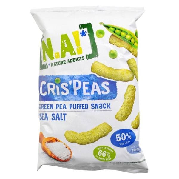 NATURE ADDICTS filps zeleni grašak morska sol bez glutena 50g 0