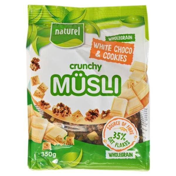 NATUREL Crunchy musli bijela čokolada keks 350g 0