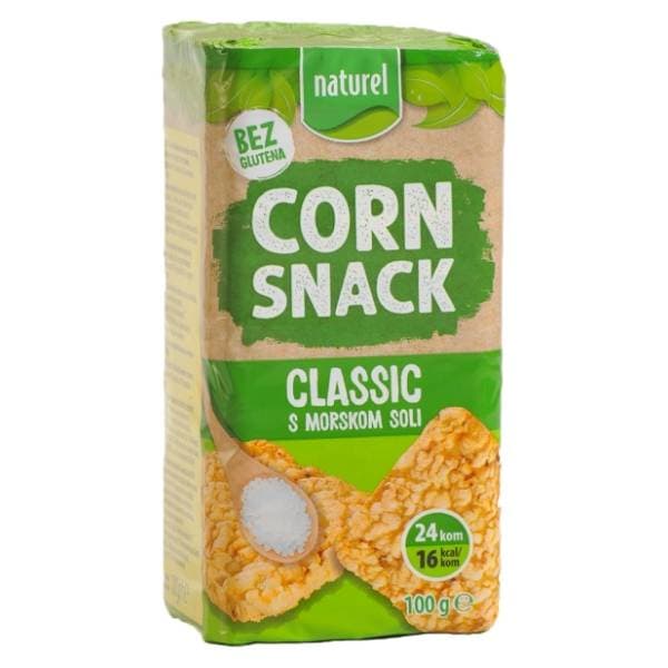 NATUREL kreker kukuruz i morska sol 100g 0