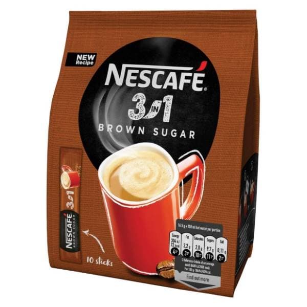 NESCAFE Brown sugar 3u1 instant kava 10x16,5g 0