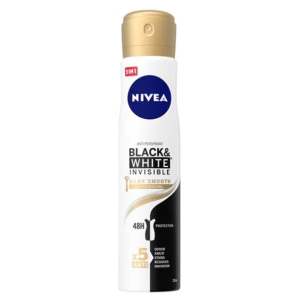 NIVEA Black & white silky smooth dezodorans 250ml 0