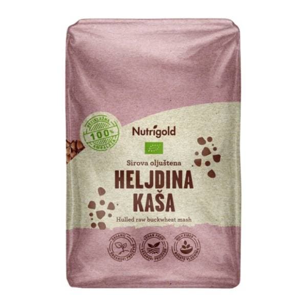 NUTRIGOLD heljdina kaša organska 500g 0