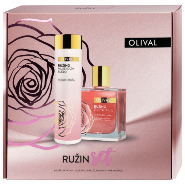 OLIVAL Ružin set (mlijeko i ulje za telo) 0