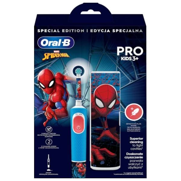 ORAL B Pro kids spiderman električna četkica s putnim etuiom 0