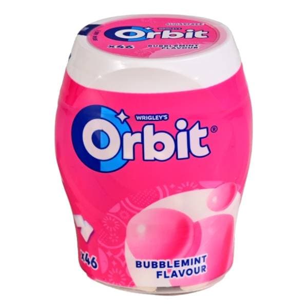 ORBIT Bubblemint žvakaće gume bočica 64g 0