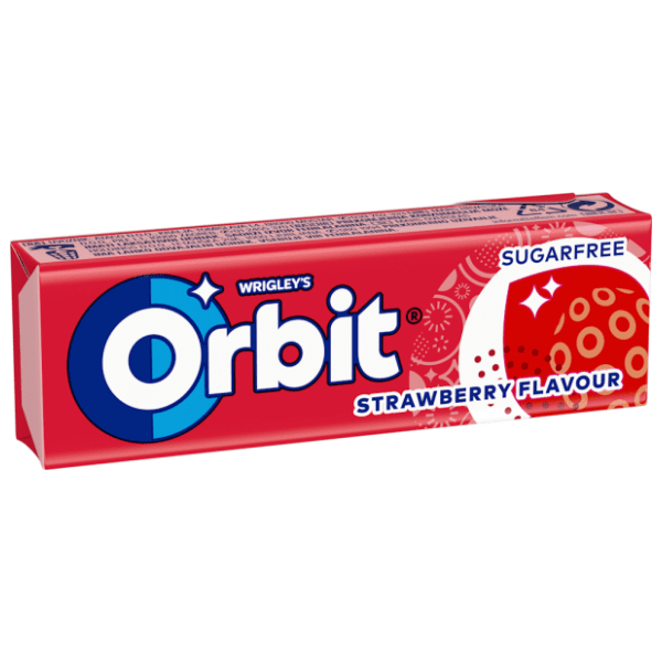 ORBIT Wrigley žvakaće gume jagoda 14g 0