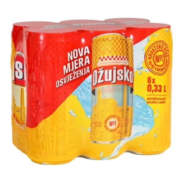 OŽUJSKO limenka pivo 6x0,33l 0